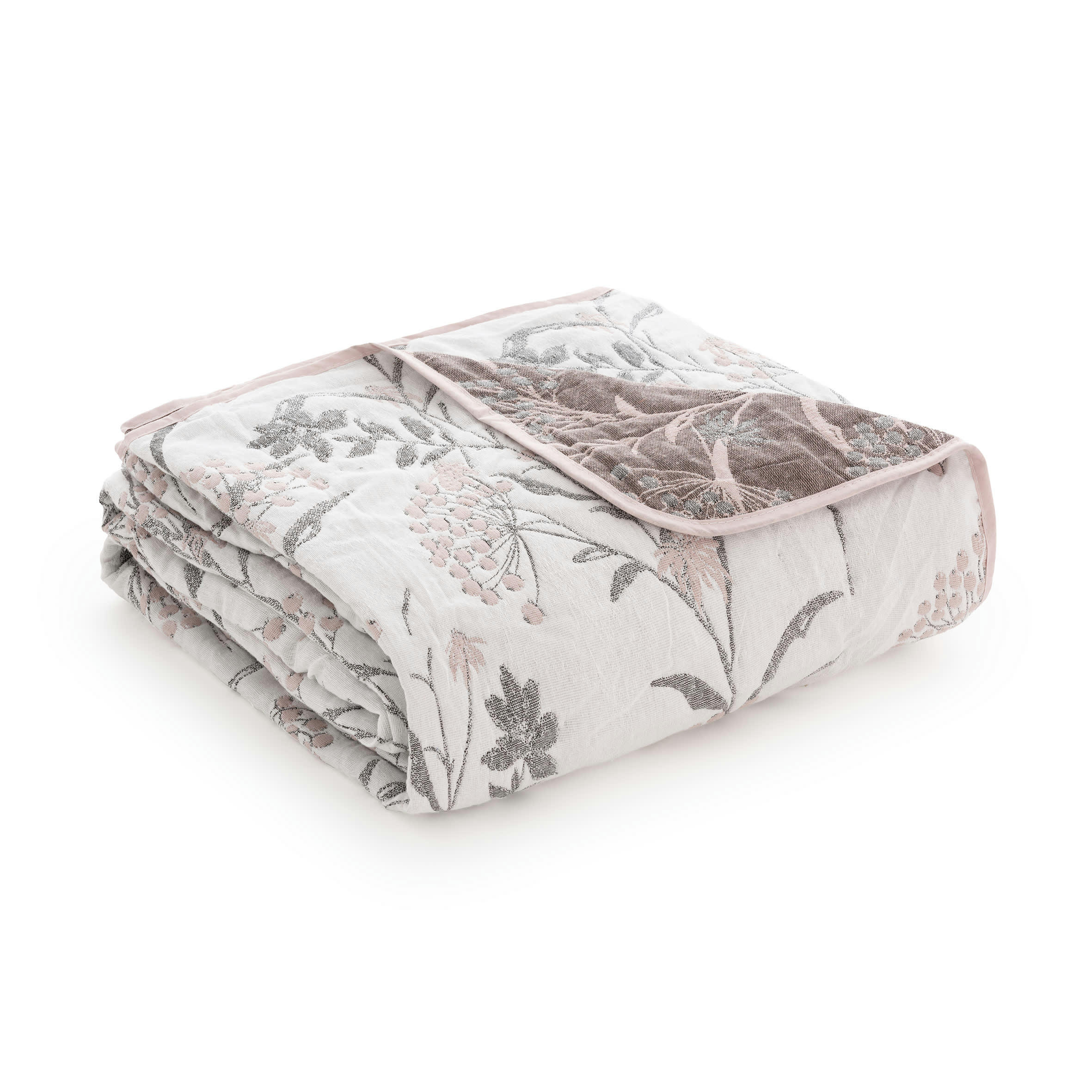 ZUREK - Couvre lit en coton mauve 250x270