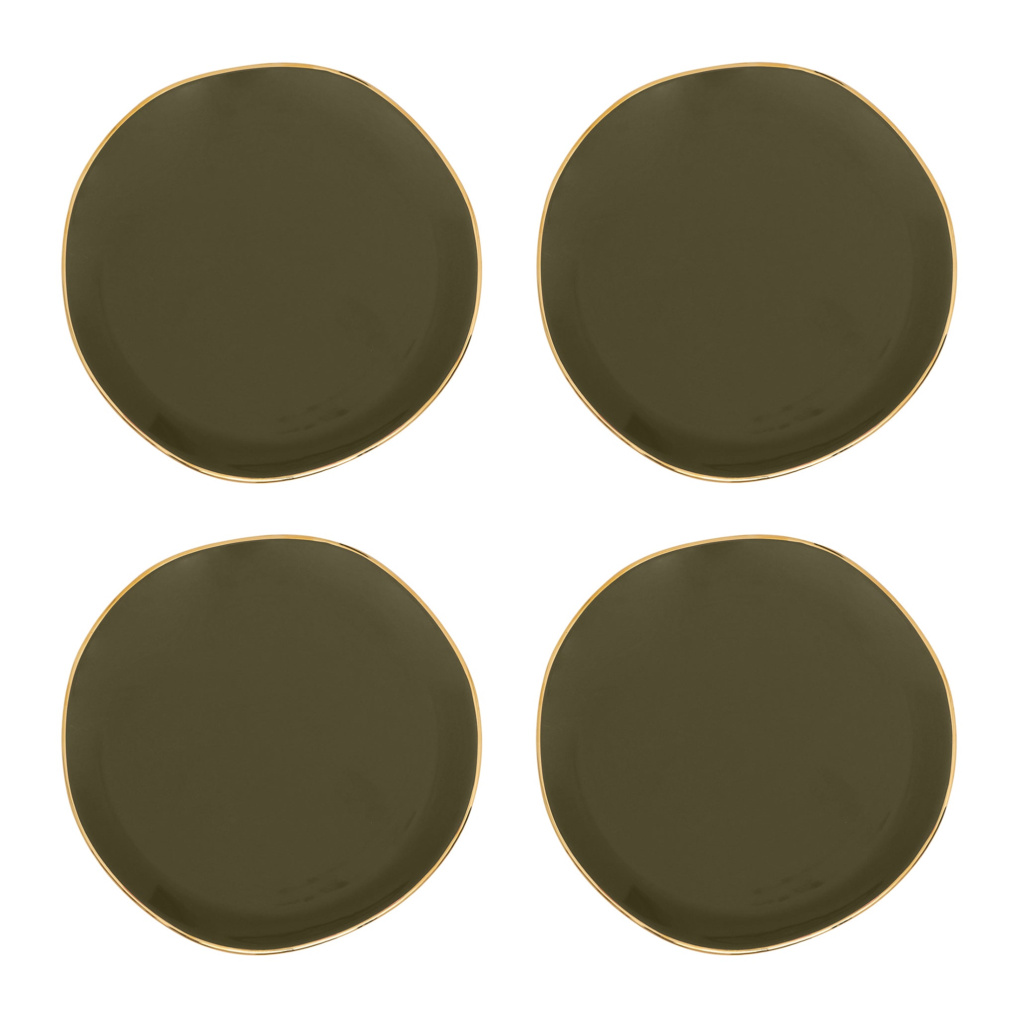 Urban Nature Culture Good Morning Gebaksbord - Fir Green - 4 st.