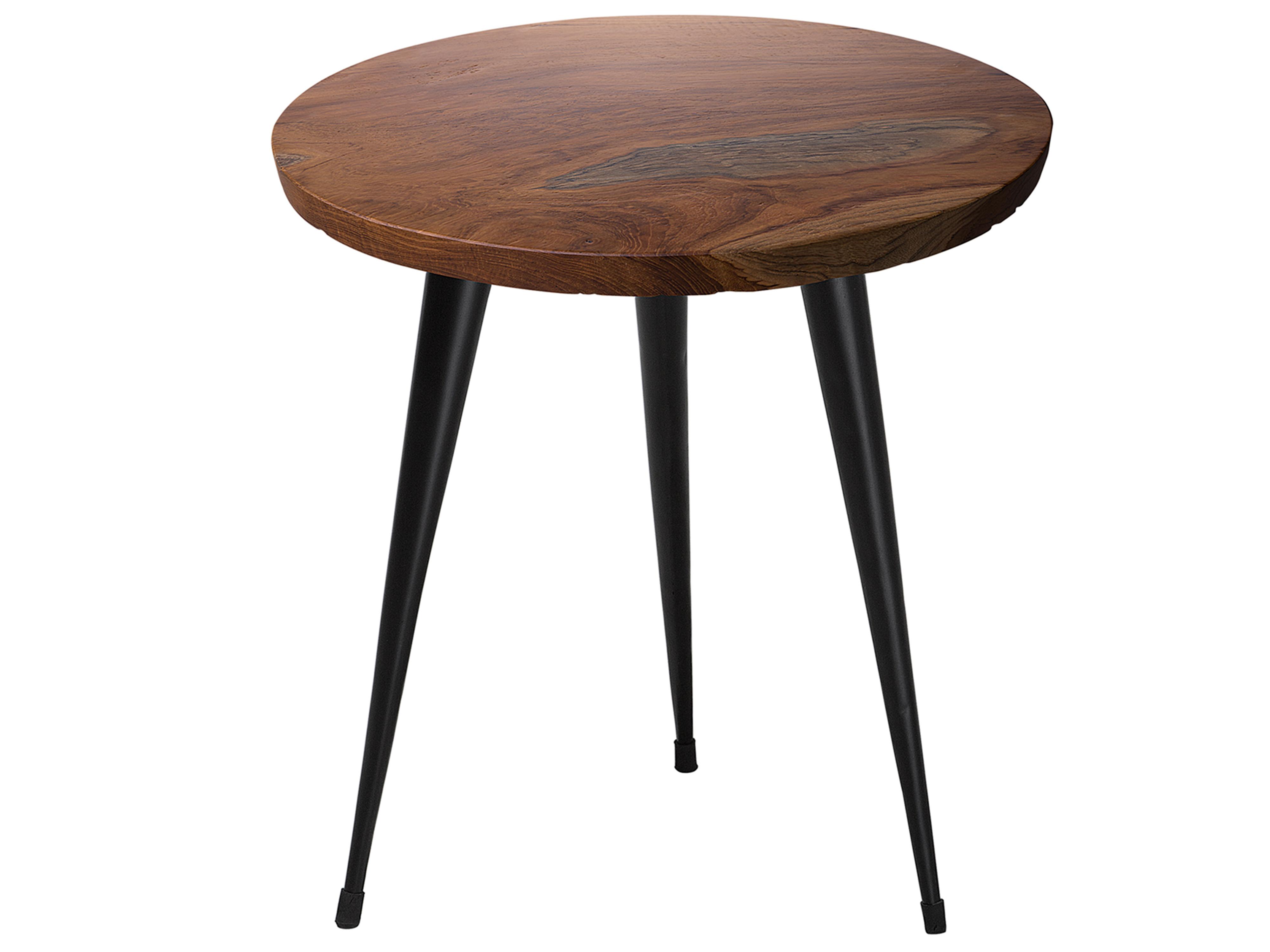 Side Table DETAH Teak Wood Dark Brown