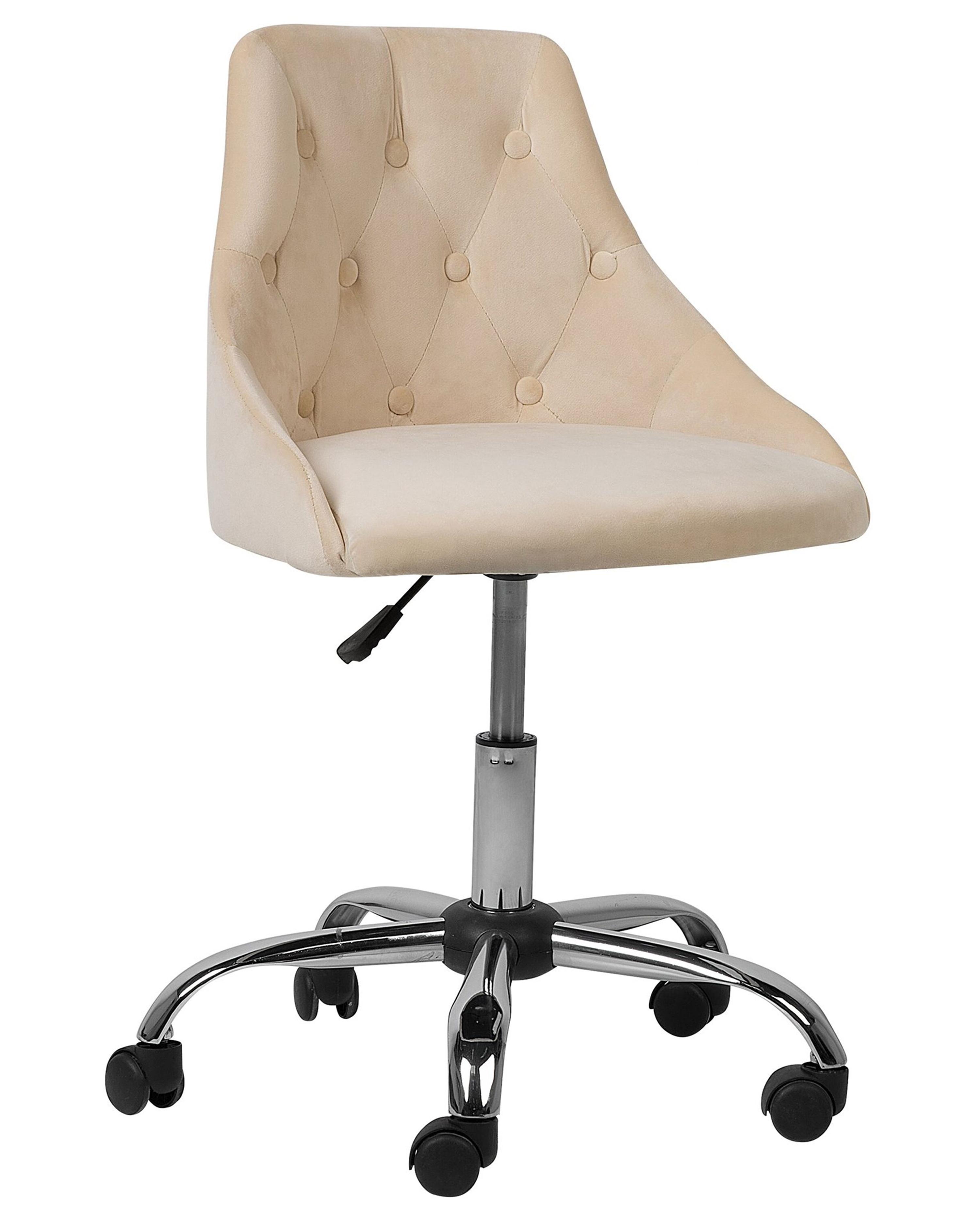 Desk Chair PARRISH Velvet Beige