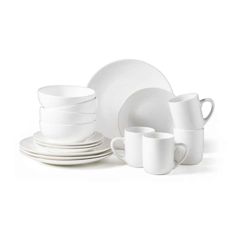 Schaaltje rond �?wit �?11.5x6 cm