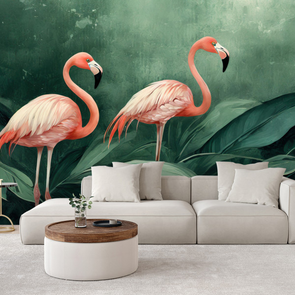 Feeby Fototapeta Botanika Flamingi Natura