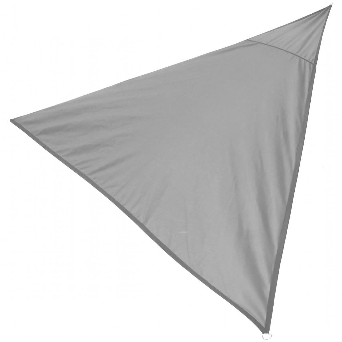 - Toile ombrage triangulaire gris - 300x300x300cm