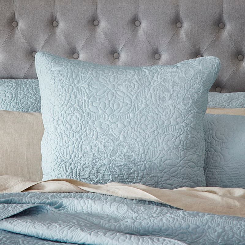Chloe Ice Blue Quilted Quilt Cover Separates