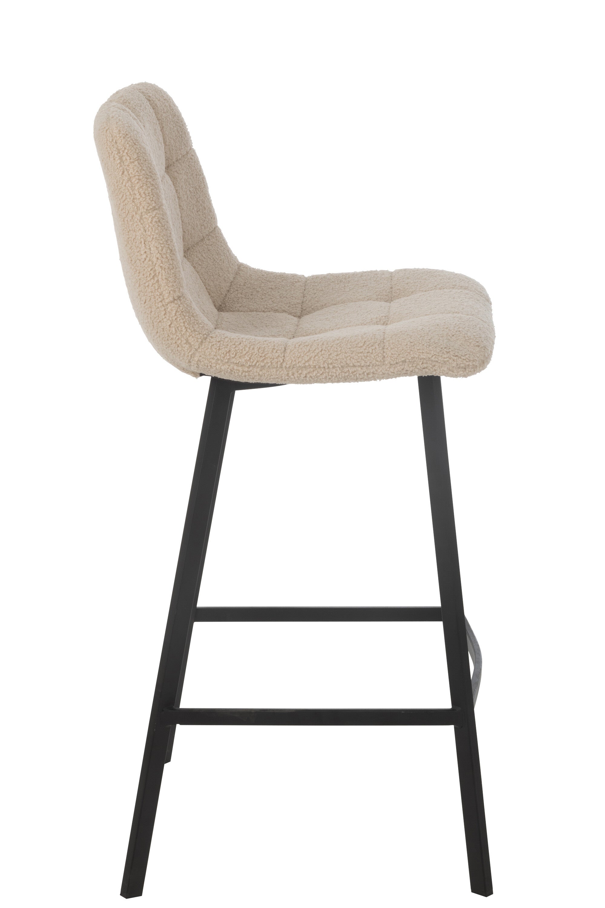 J-Line barstoel Kent - metaal/polyester - wit