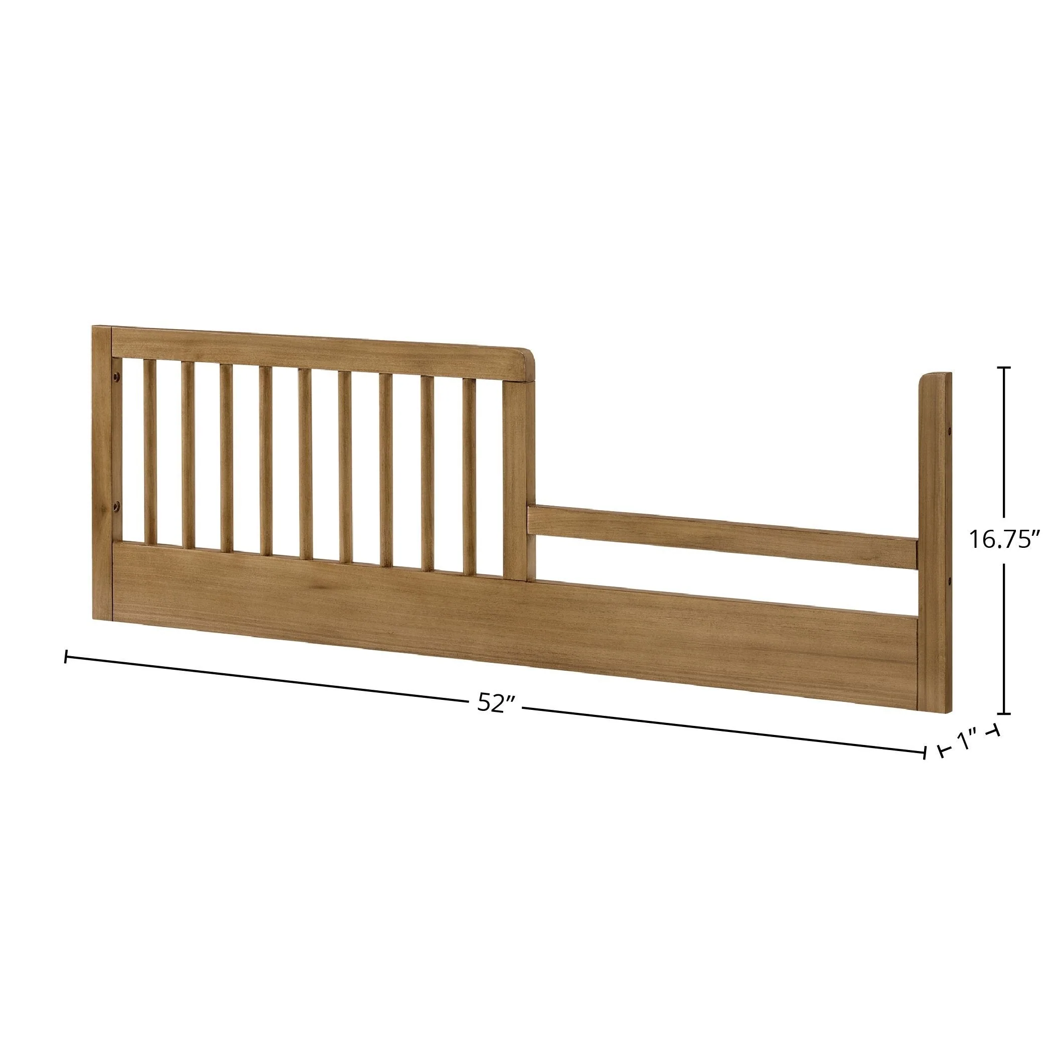 Newport Classic Crib Guard Rail, Natural Oak
