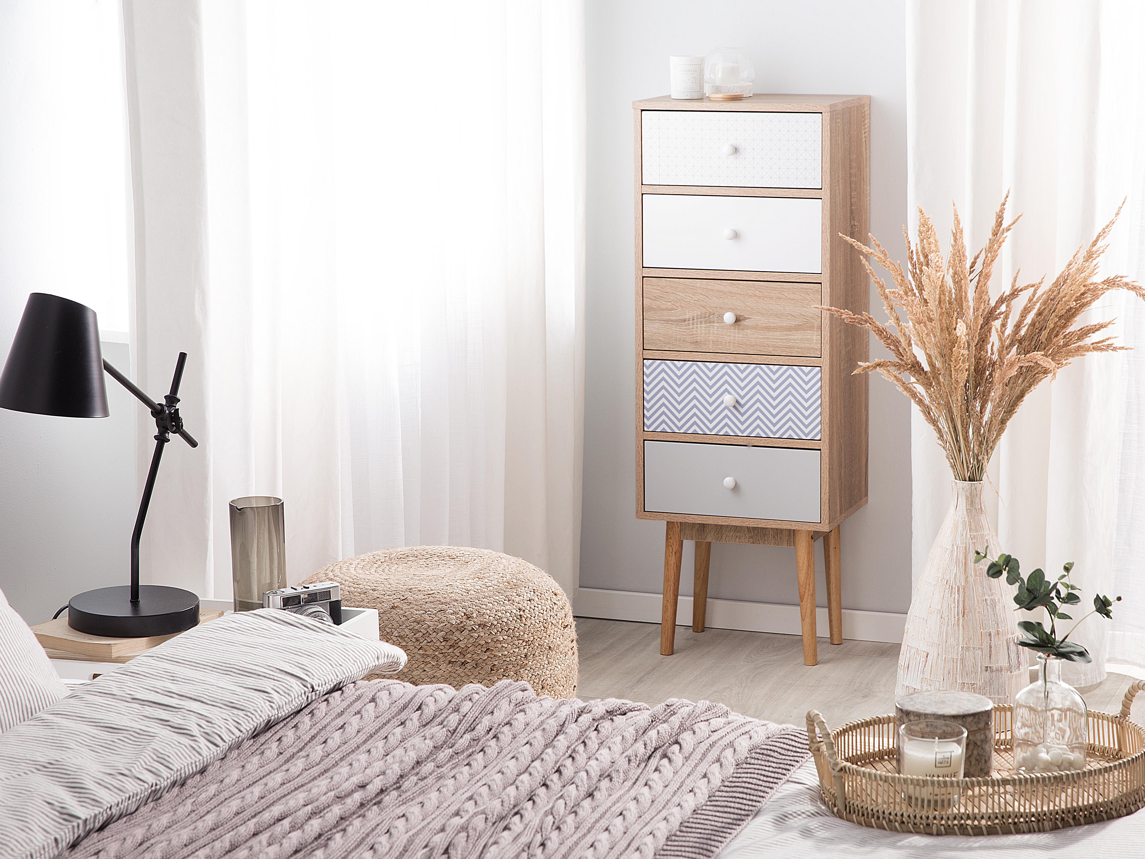 5 Drawer Chest FOLEY Multicolour
