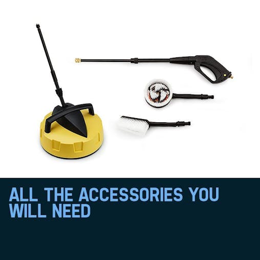 NNEMB 3500PSI High Pressure Washer Electric Water Cleaner Gurney Pump Hose