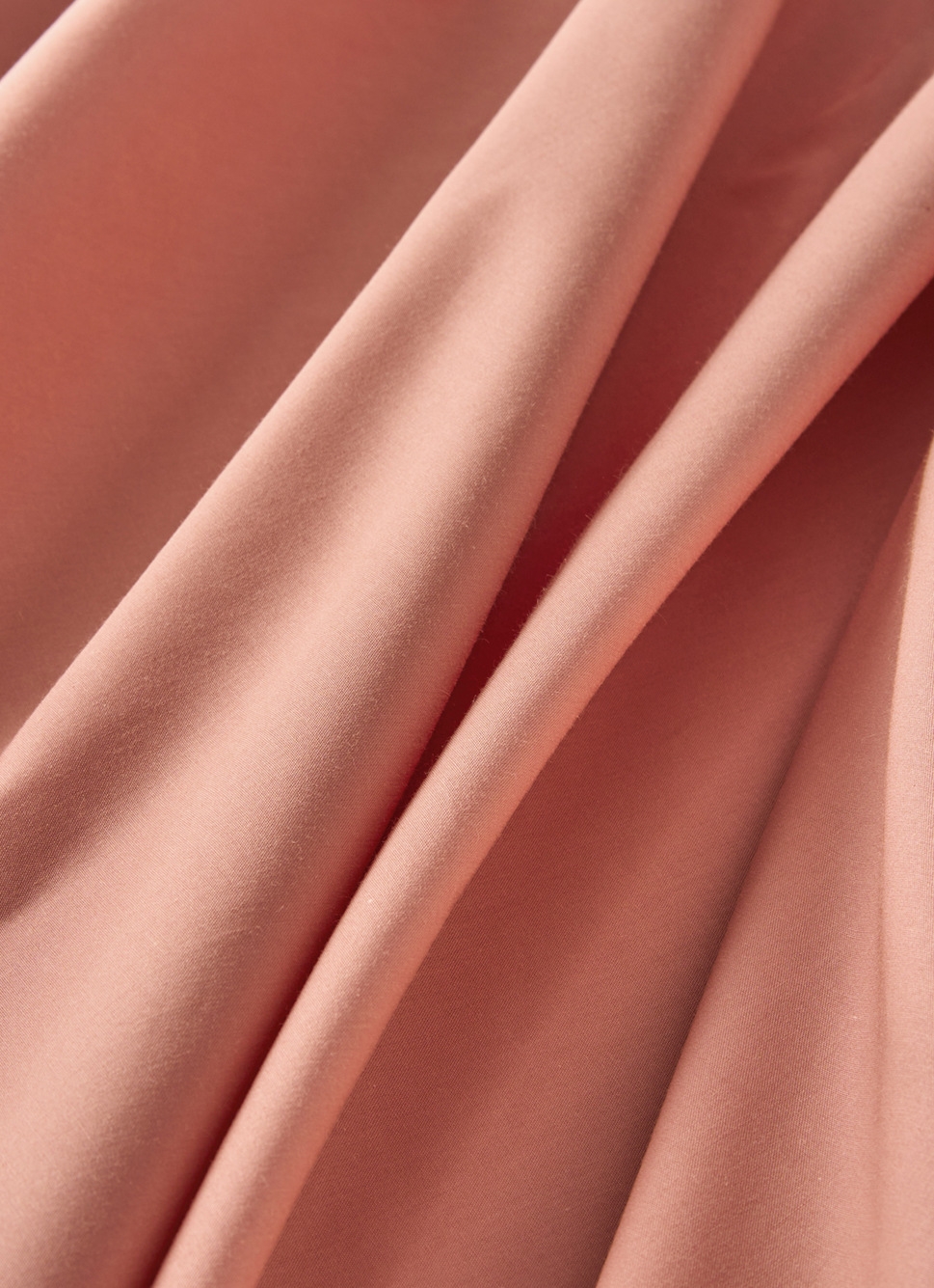 DRAP HOUSSE UNI EN PERCALE DE COTON CORAIL