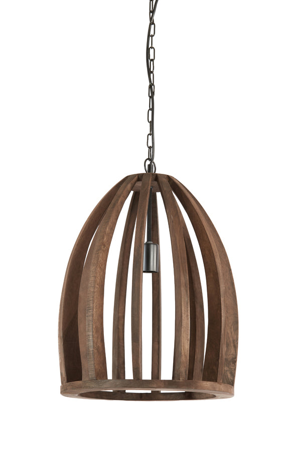 Light & Living hanglamp HARANKA - bruin - Ø38x46cm