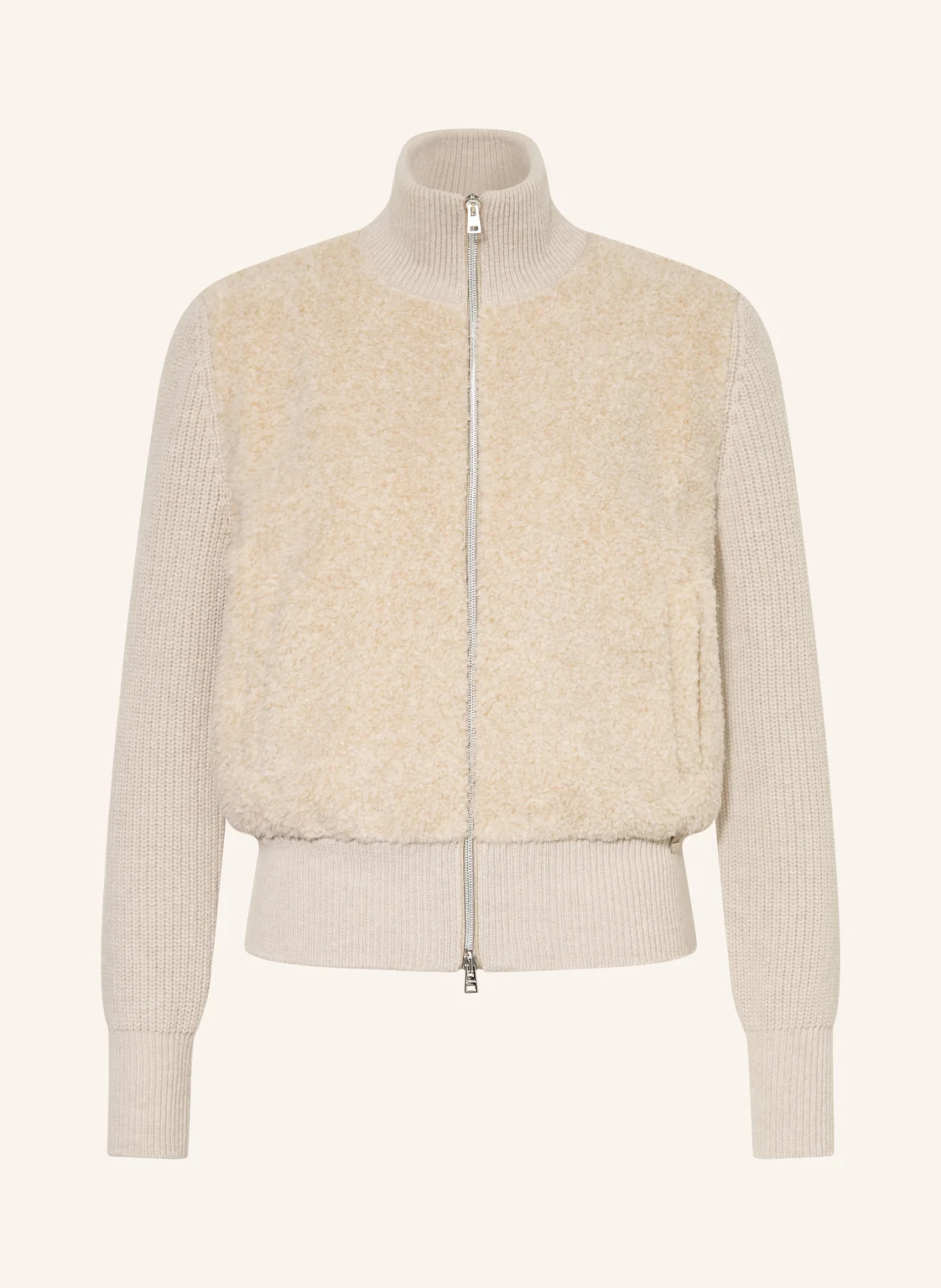 HERNO Strickjacke im Materialmix