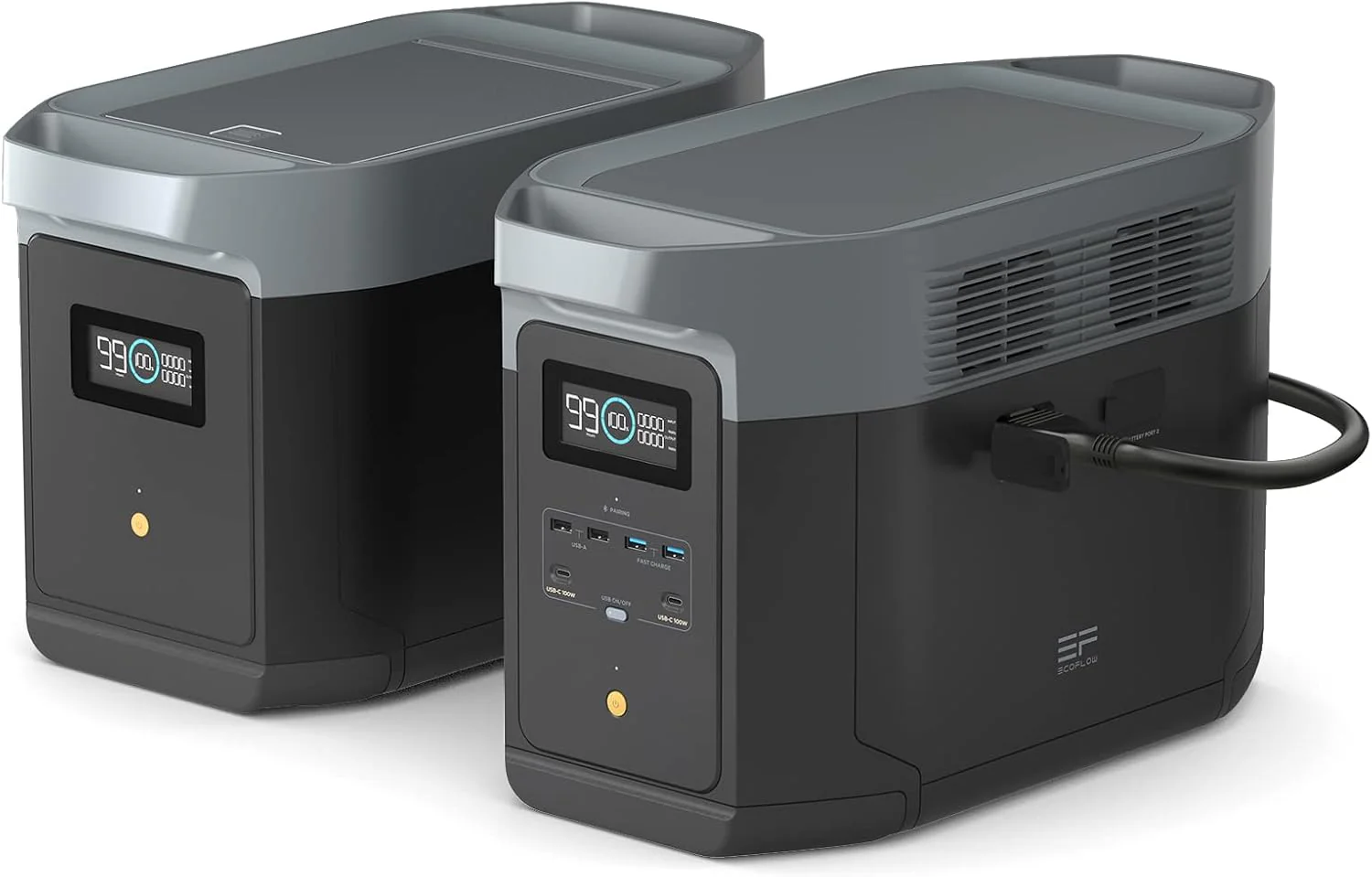 Portable Power Station Delta 2 Max  2400W Solar Generator(Delta 2 Max 2048Wh)