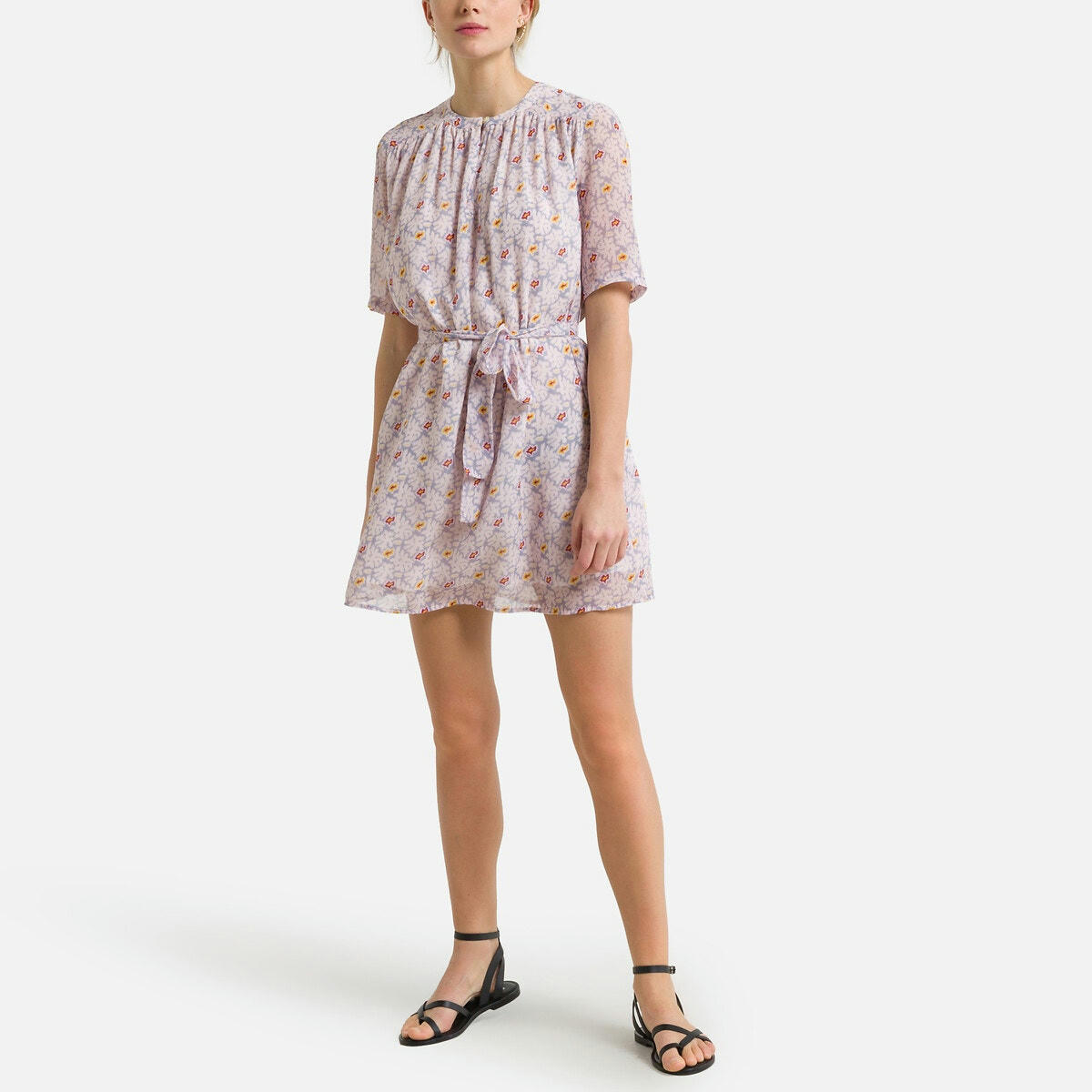 Robe imprimée manches courtes