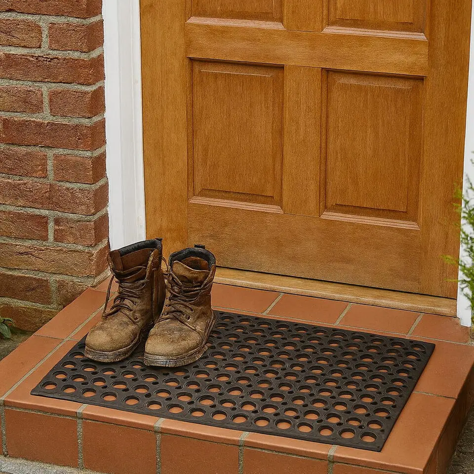 Deurmat groot - rubber - 50 x 80 cm