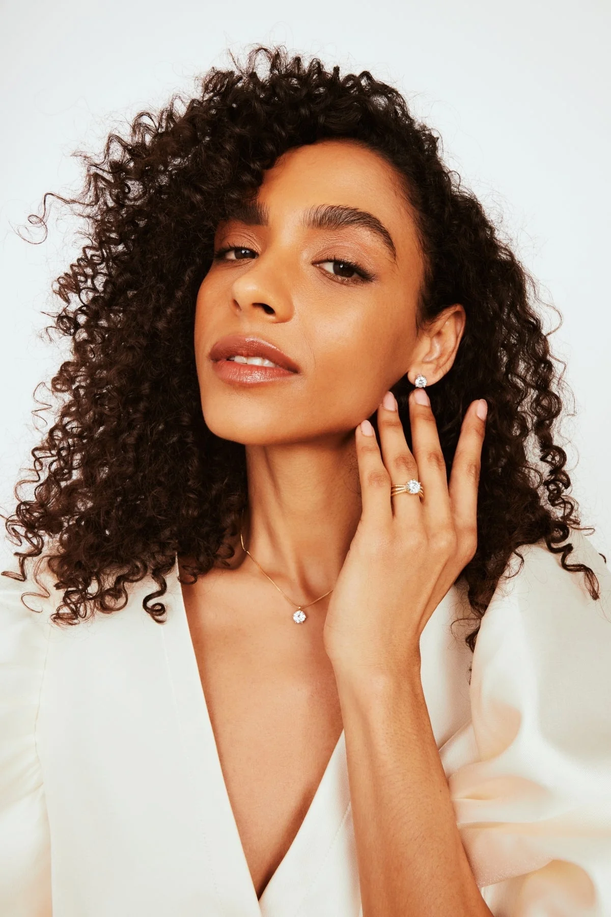 Gold Solitaire Ring - Size 8