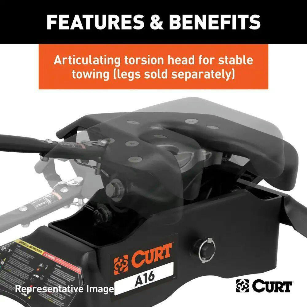 CURT A16 5th Wheel Hitch with Roller