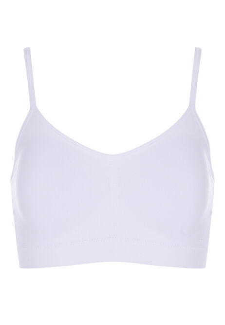 Older Girls White Seamfree Bra Top