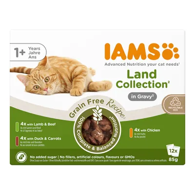 IAMS Advanced Nutrition Grain Free - Land Collection in Gravy