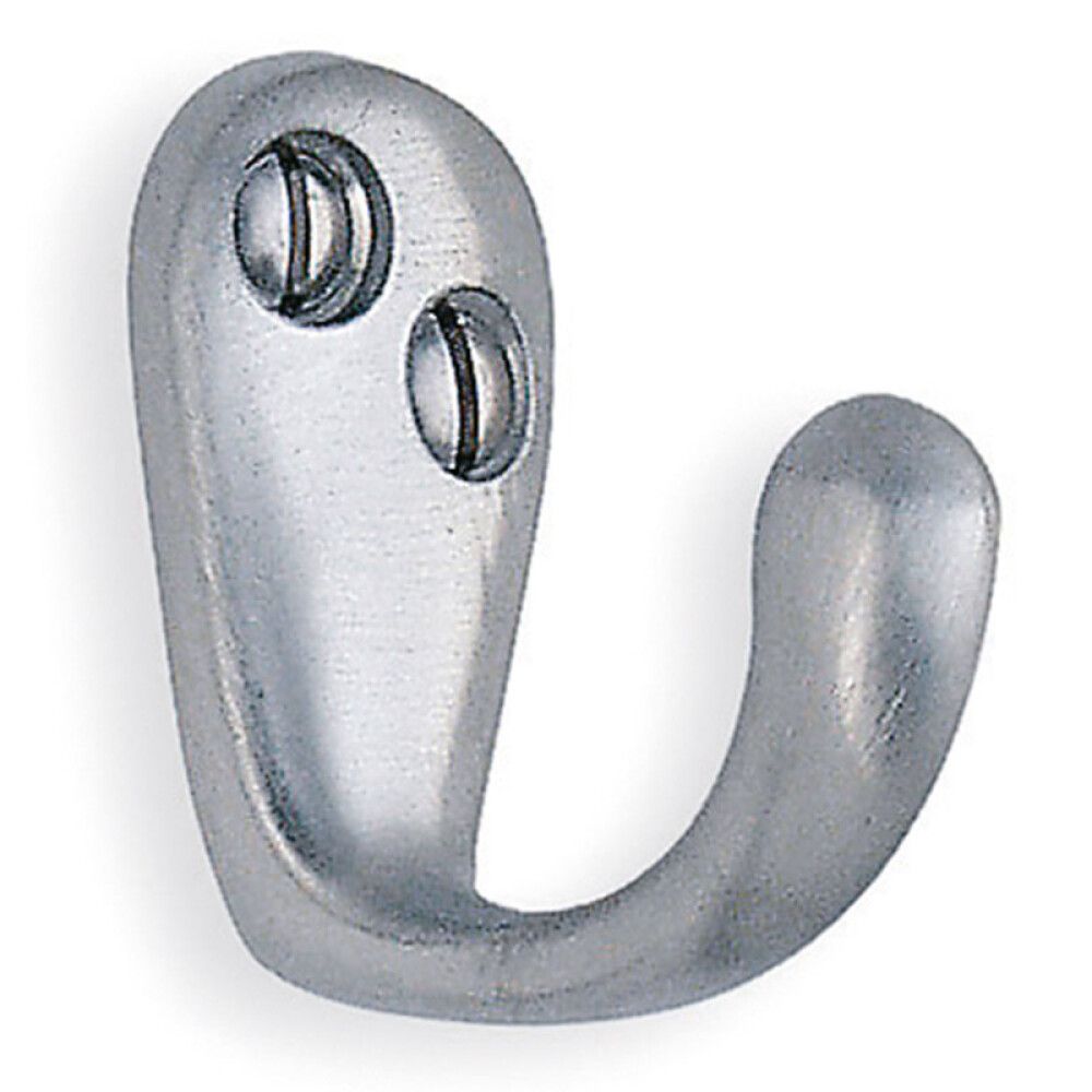 VEGGKROK BESLAGSBODEN 38MM BØRSTET KROM