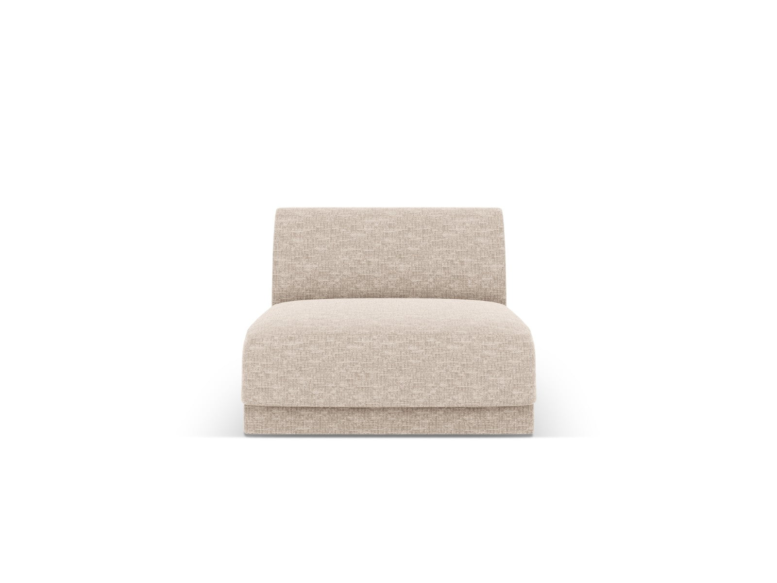 Micadoni Module Miley structurele stof beige - 90x75x70cm