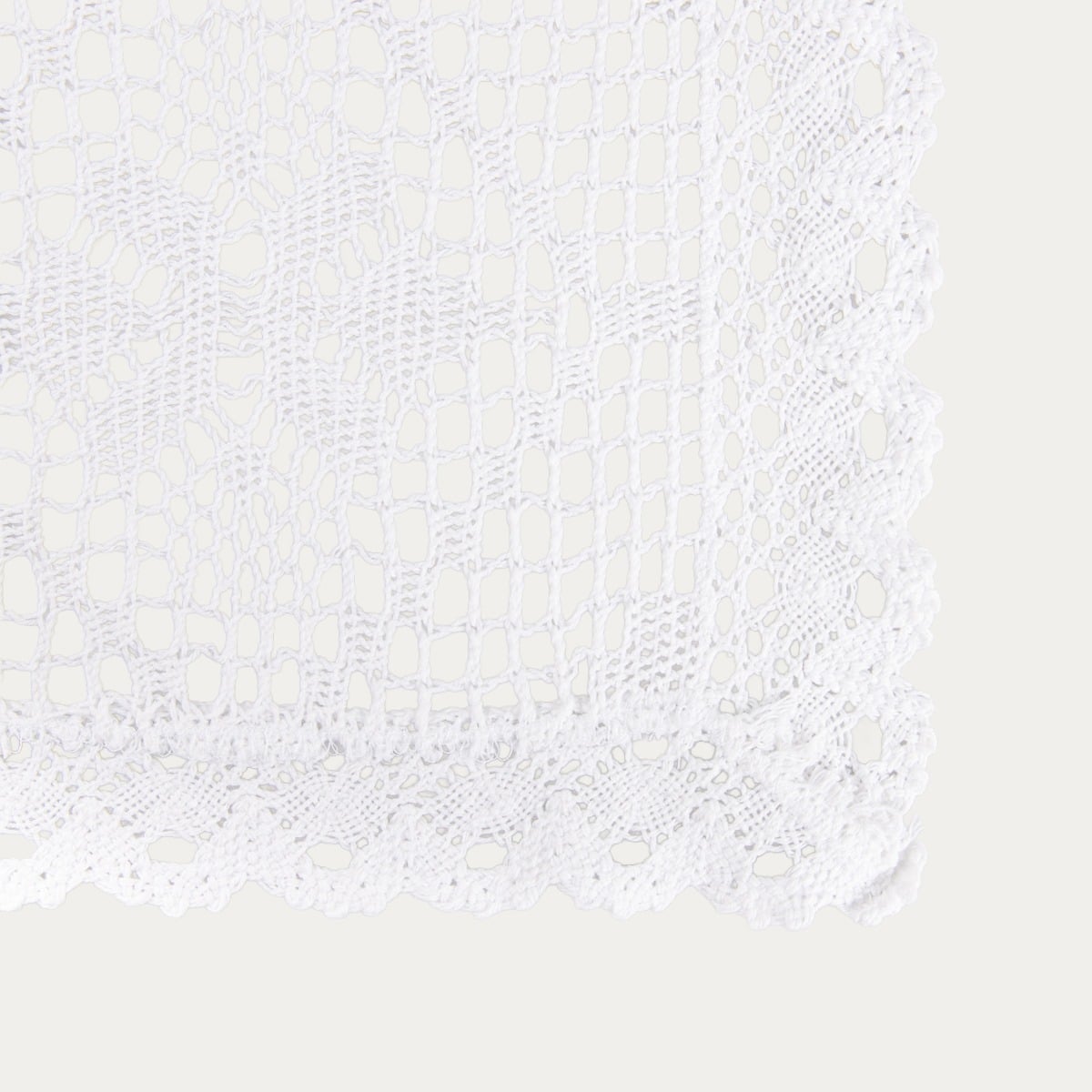 Obrus CROCHET szydełkowy biały 130x170 cm