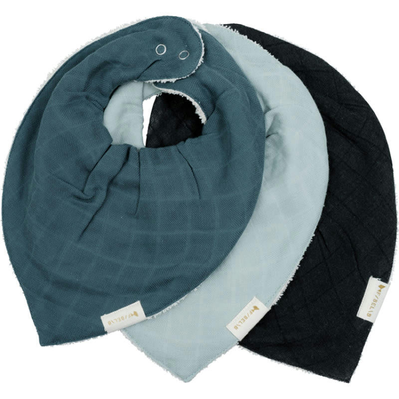 - Lot de 3 bavoirs bandanas Moon Beam
