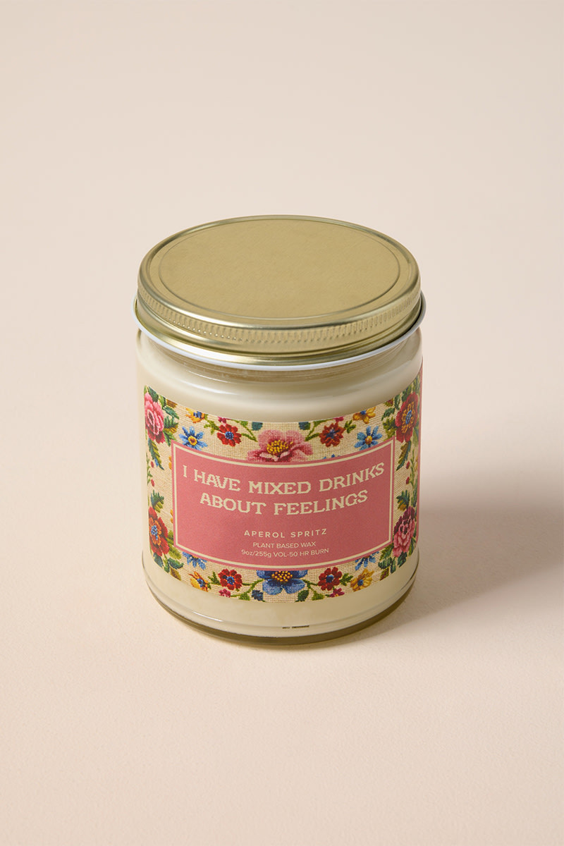 Mixed Feelings Aperol Spritz Scented Candle Jar 9oz