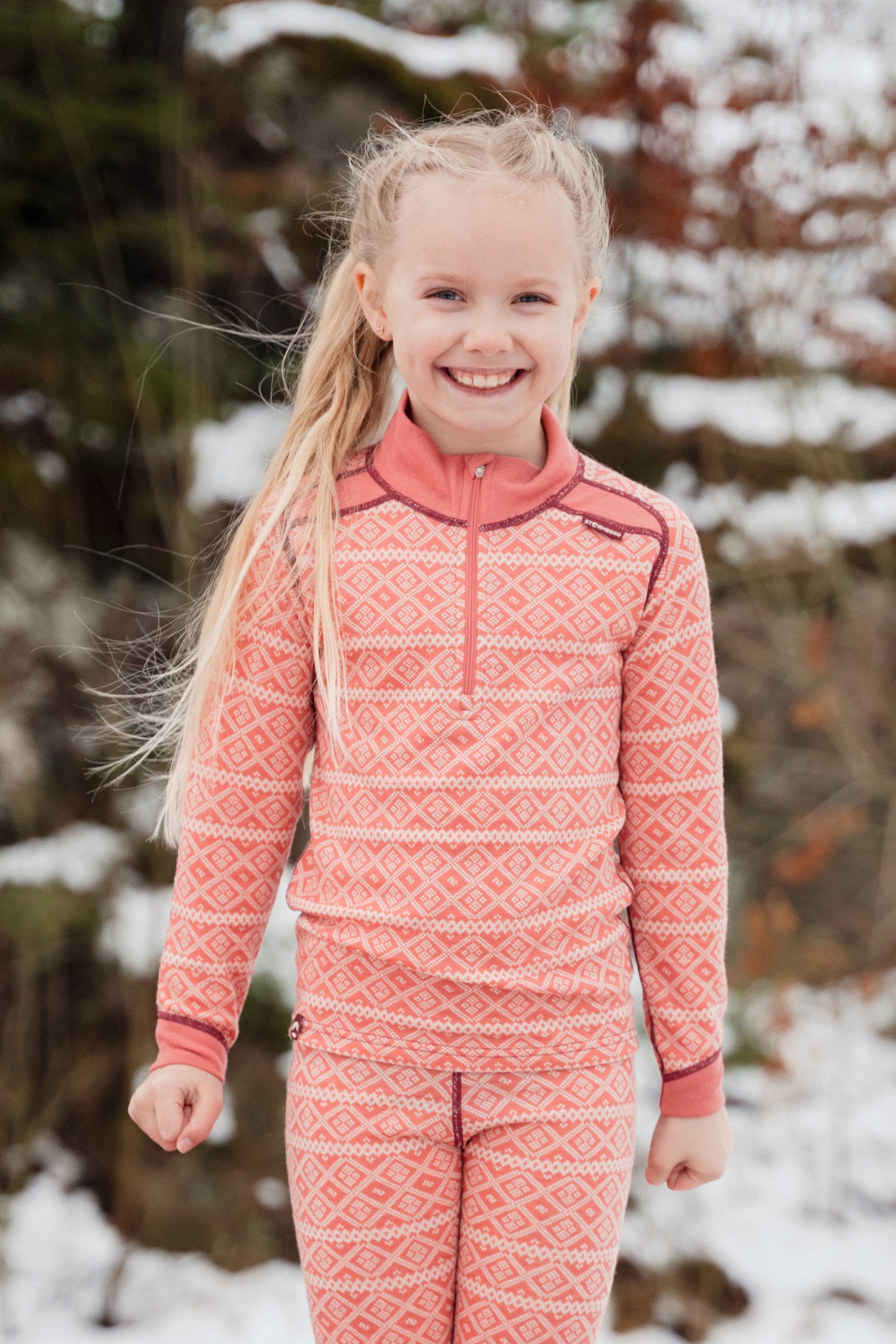 Rauland 2-lags Half Zip ulltrøye barn 1-7