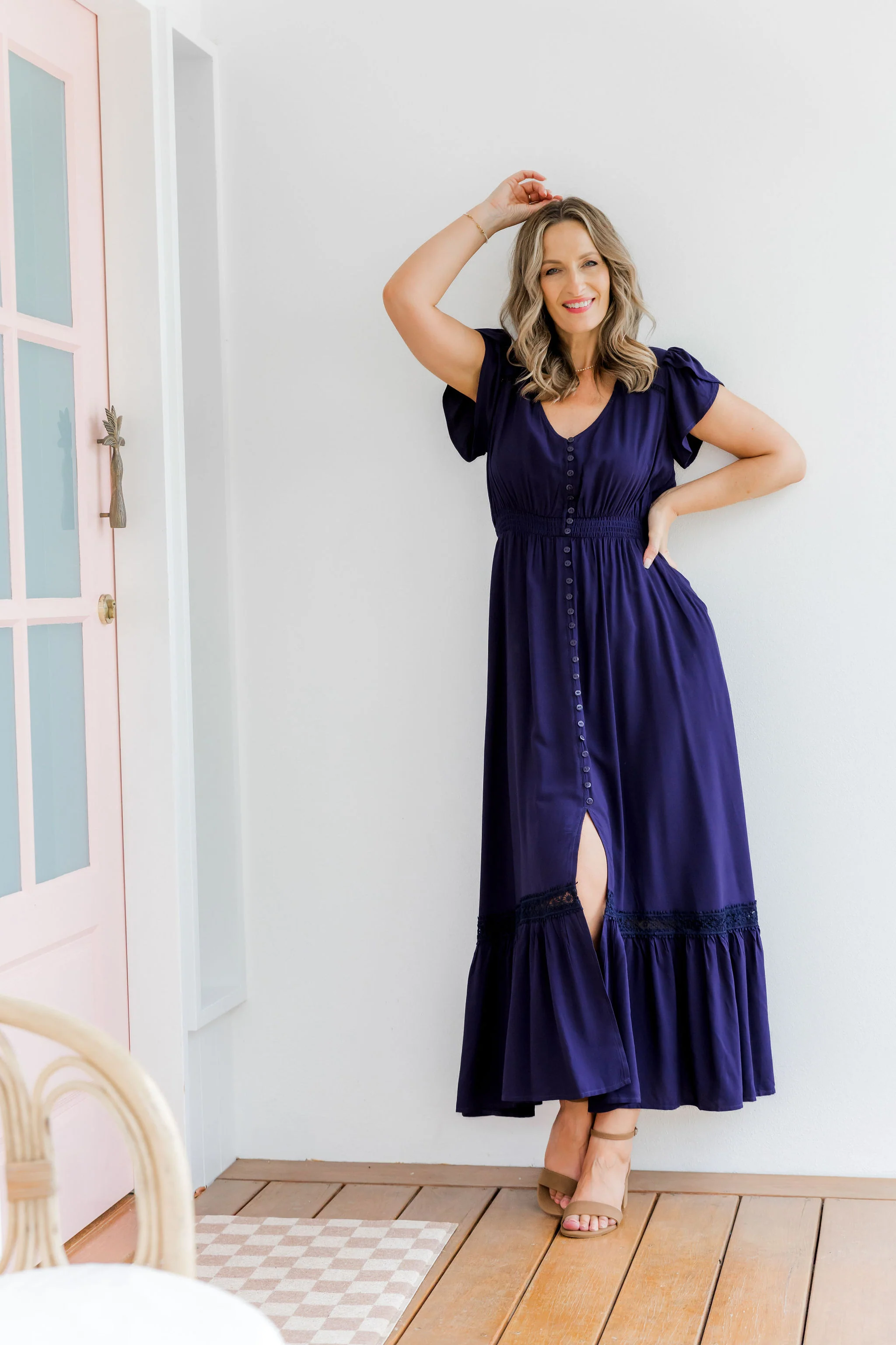 Louisa Maxi Dress in Midnight