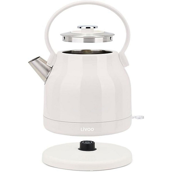 Bouilloire rétro 1,5L Livoo DOD202C, 1850-2200W, rotation 360 degrés, résistance cachée