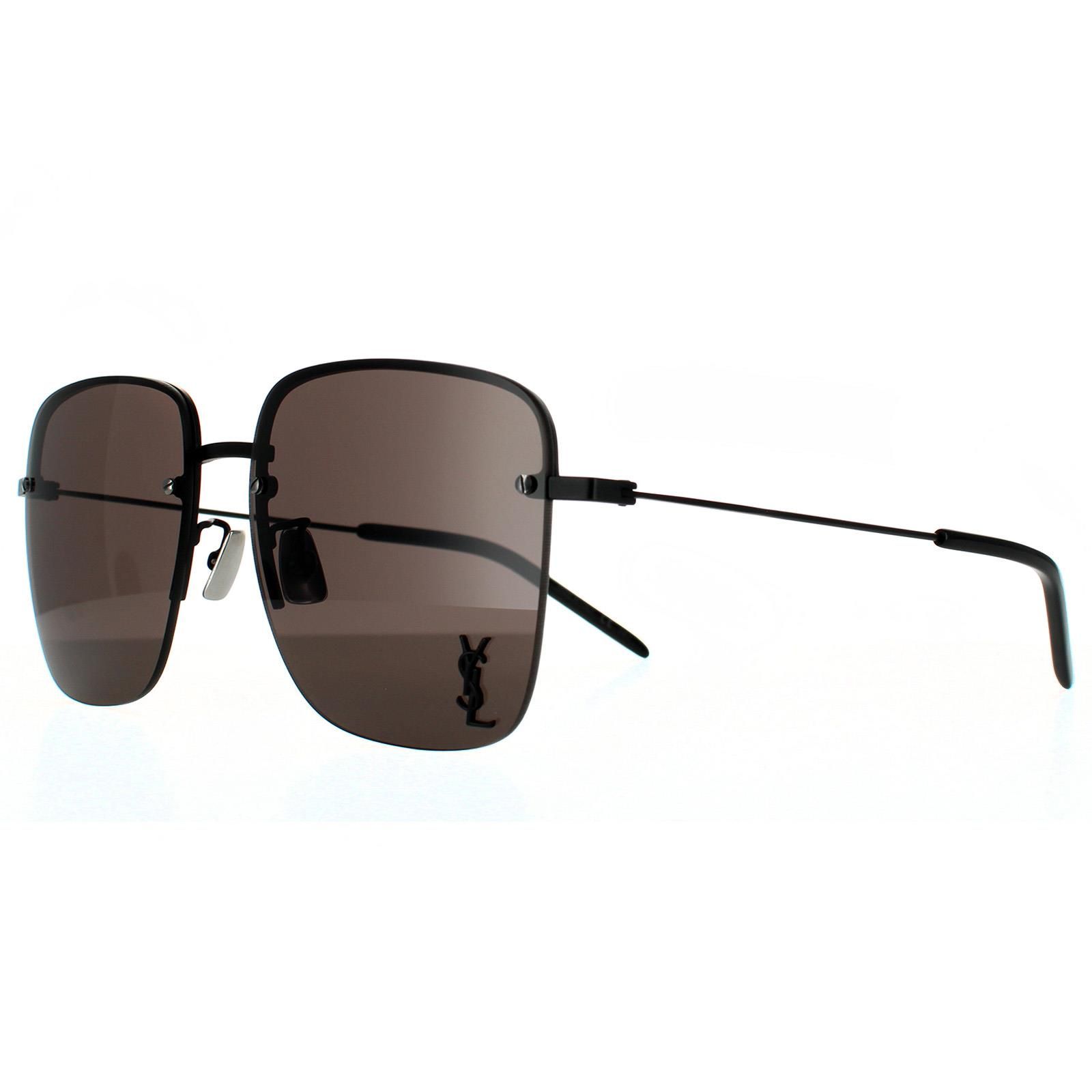 Saint Laurent Square Black Grey Sunglasses