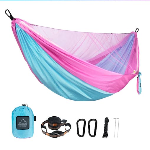 NNEOBA Camping Hammock with Net (290x140cm)