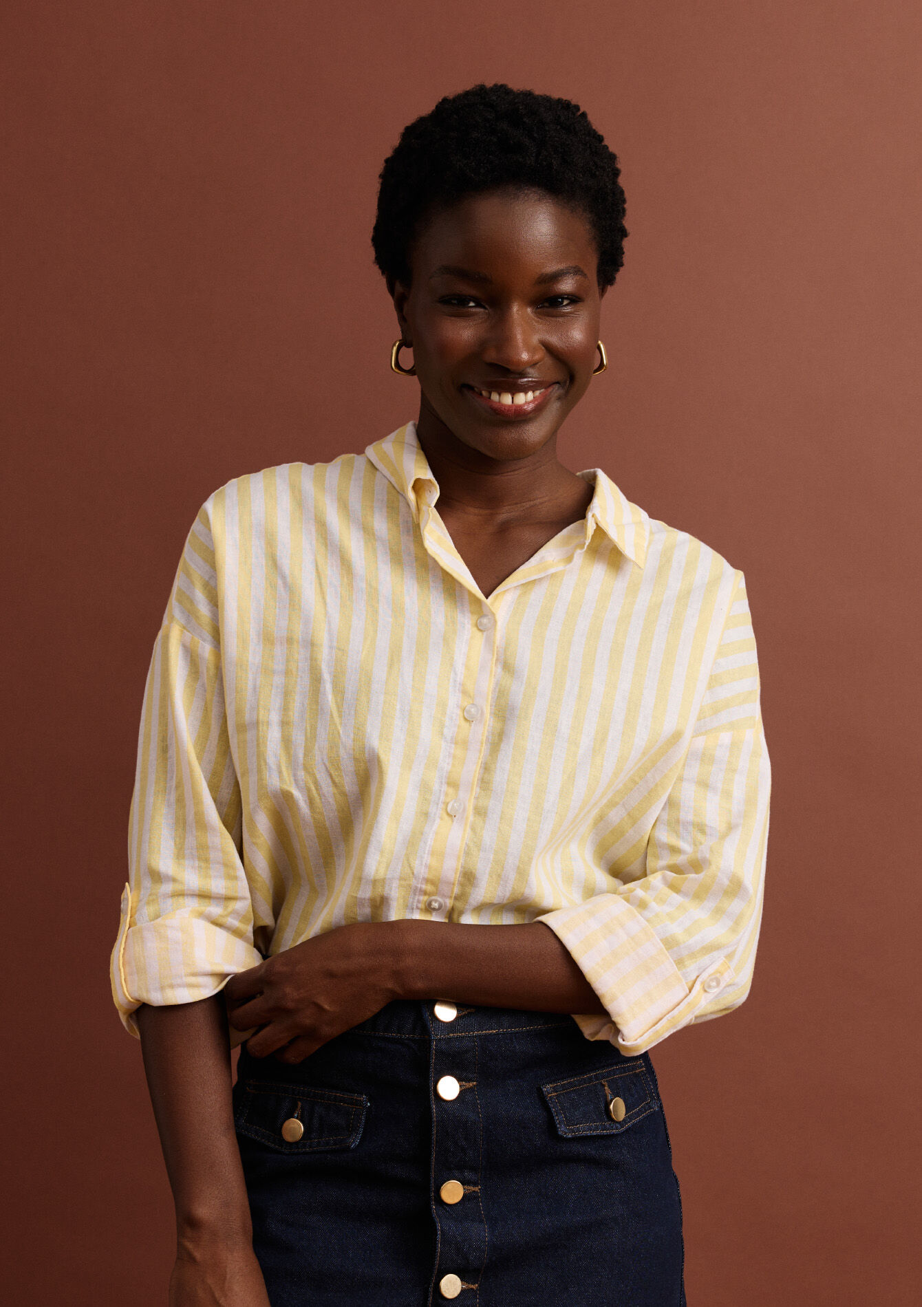 Los vallend gestreept hemd