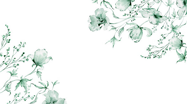 Papier peint panoramique Azulejos, Vert 225 x 250cm