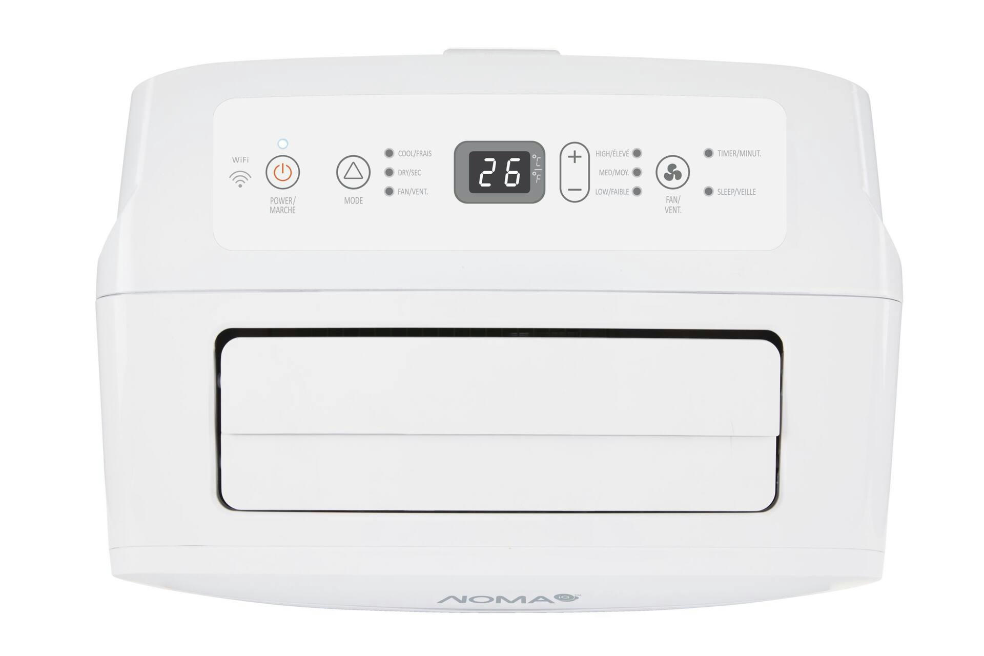 NOMA iQ SACC Smart Portable Air Conditioner/AC w/Remote Control, 3-Speed, 8,000-BTU, White