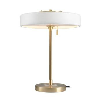 Lampa stołowa ARTDECO biało - złota stojąca lampka