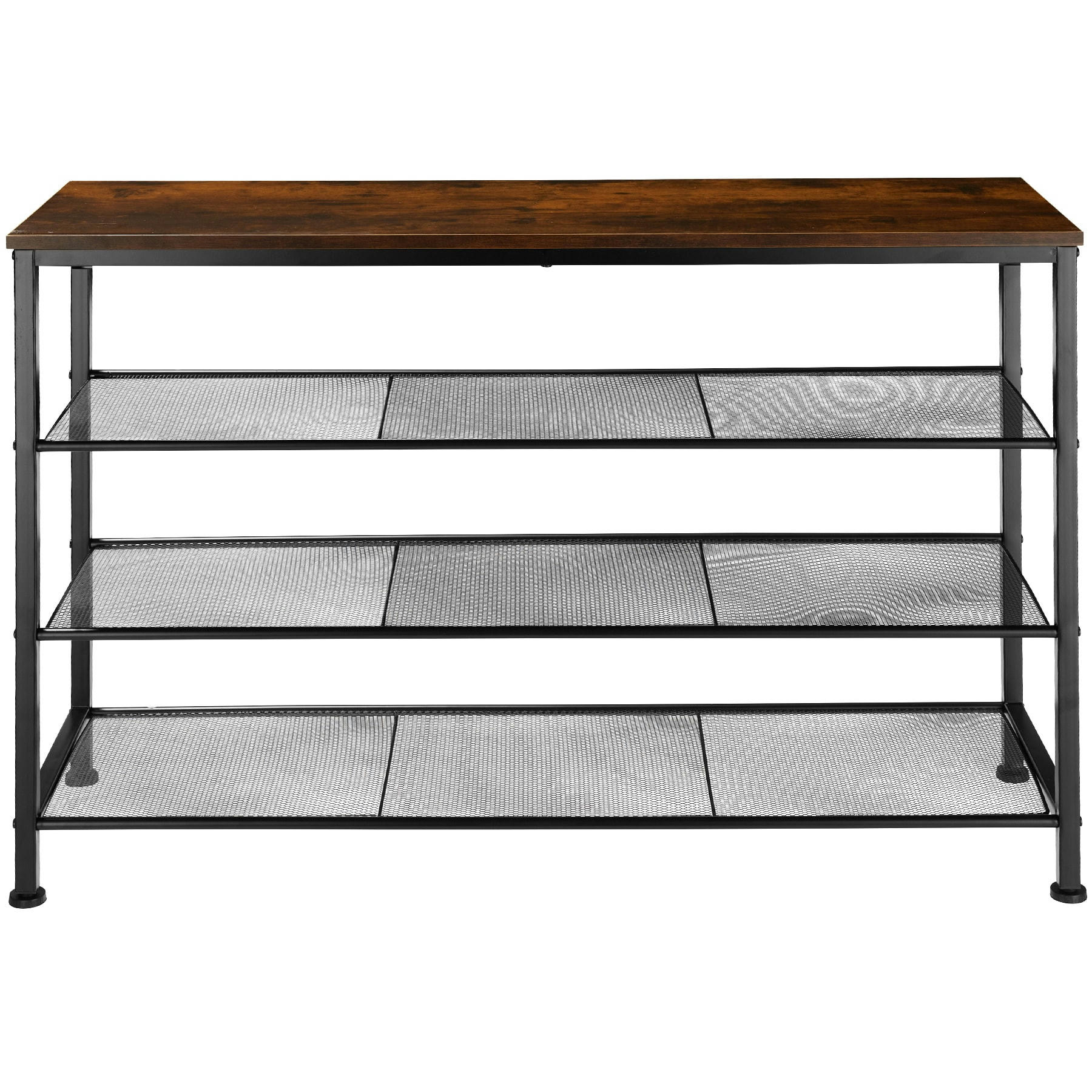 - Étagère à chaussures Style industriel Bois foncé industriel, rustique