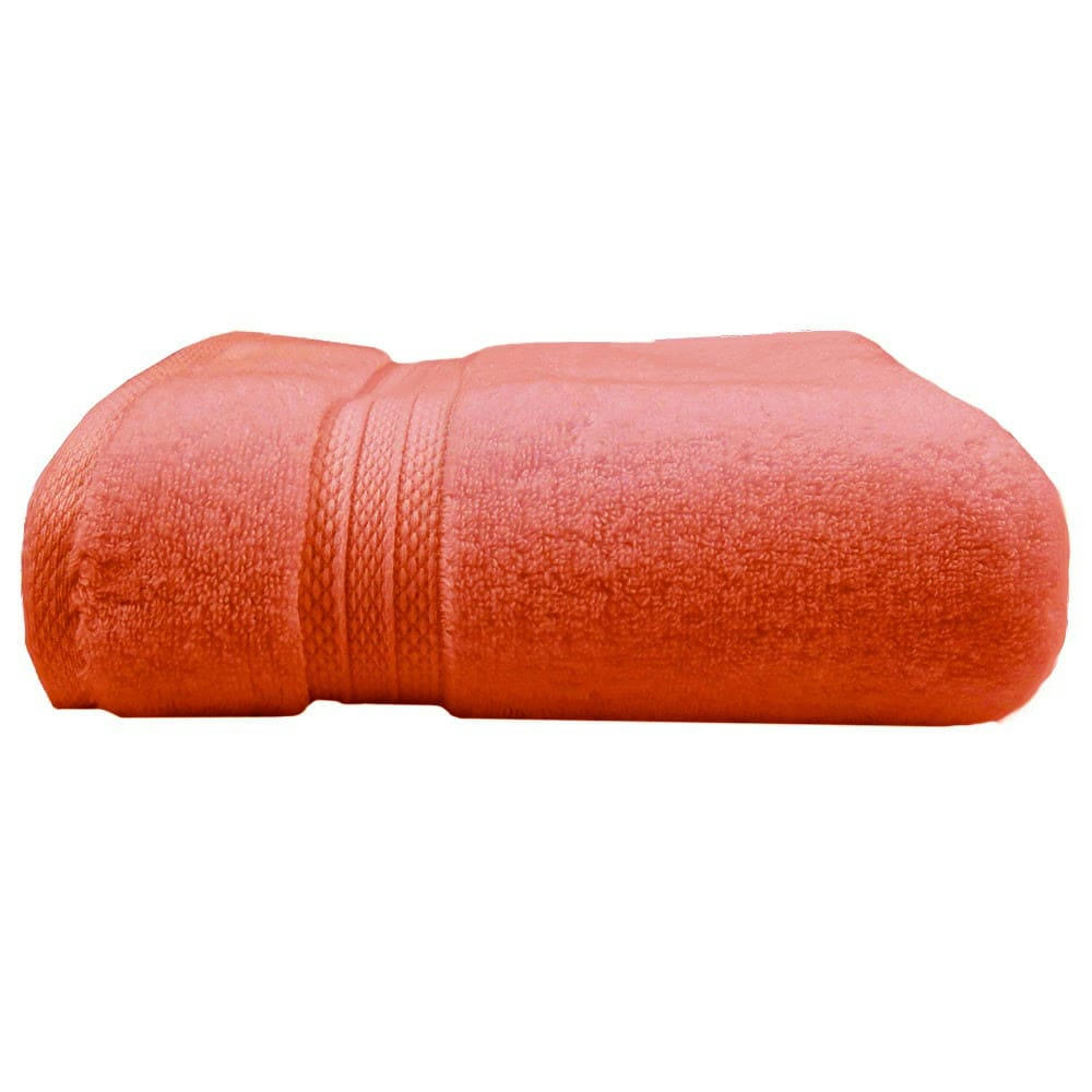 - Drap de bain  pur coton rose 100x150