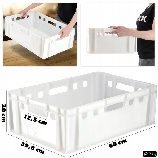 Pojemnik Transporter Skrzynka Na Mięso   Atest 40L
