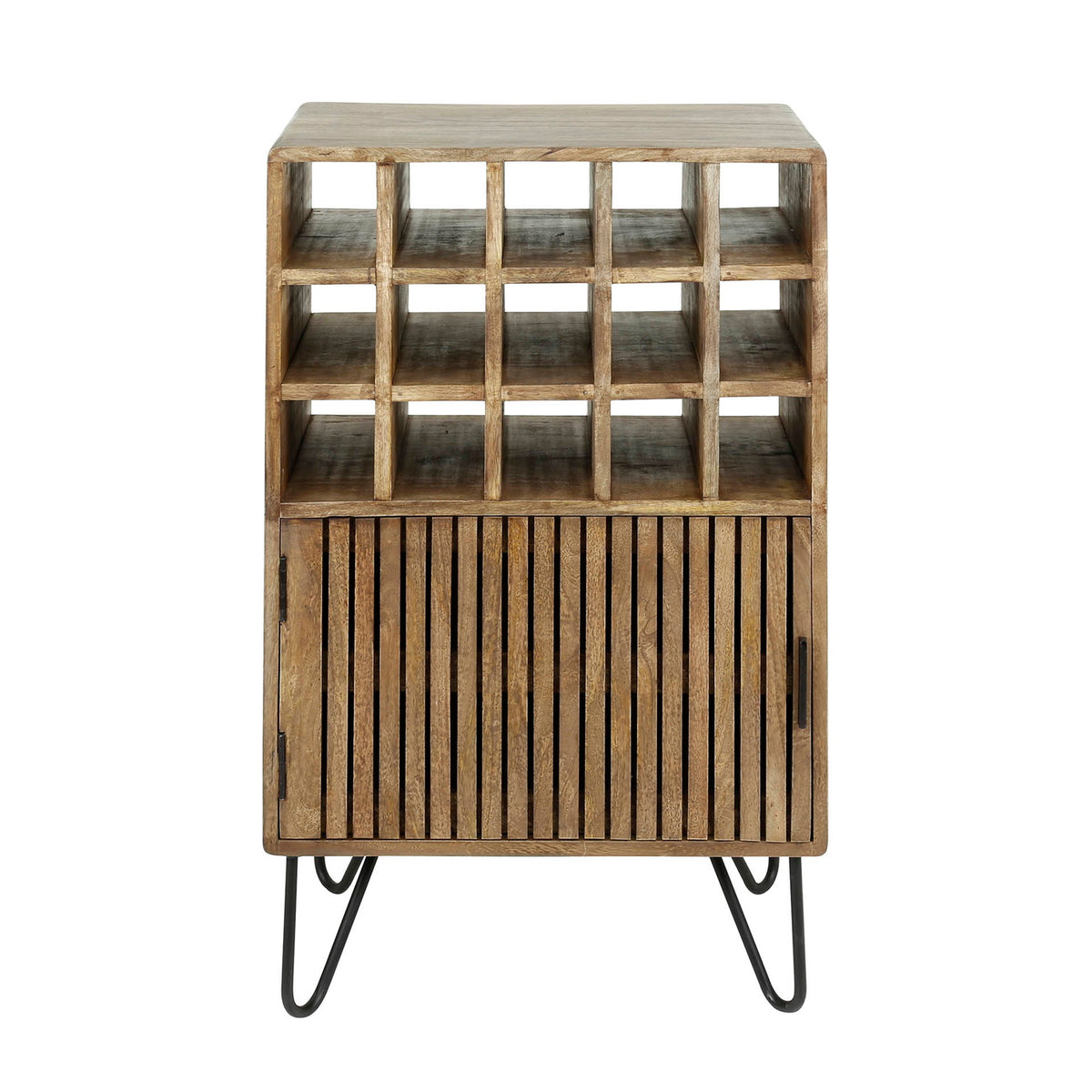Giga Meubel Wijnkast Tweak - Naturel Hout - 56x35x90cm