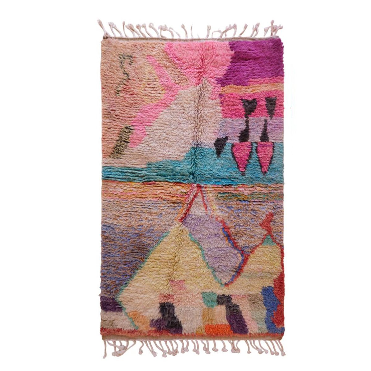 AFK Living vloerkleed Berber - handgemaakt - Wol - 140 cm x 200 cm