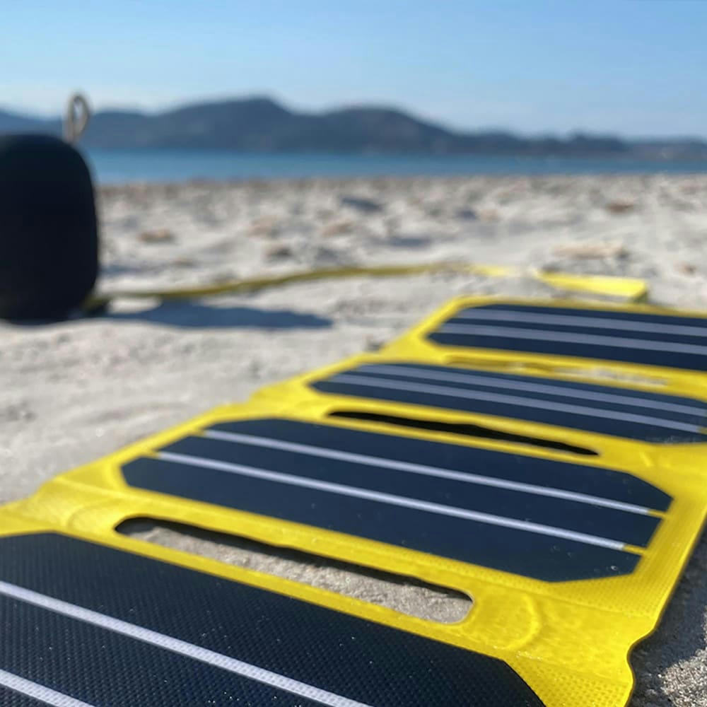 - Chargeur solaire 6.5W jaune