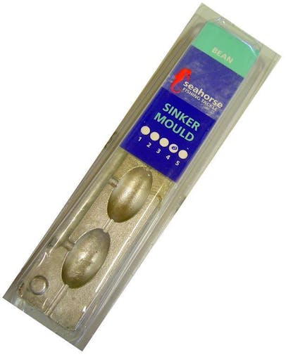 Seahorse 4 Bean Sinker Mould - Makes 4 Sinkers- Made In Australia