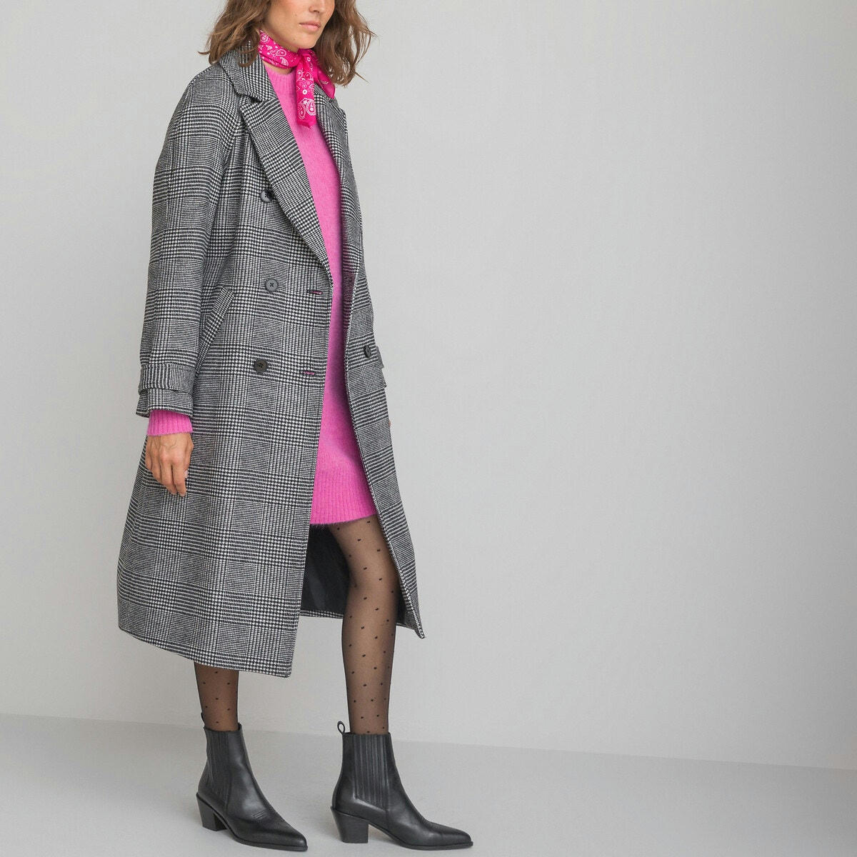 Manteau pardessus à carreaux Prince de Galles