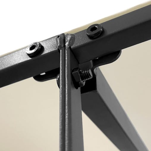 NNEVL Canopy Cream 4x3 m 180 g/m&sup2; Fabric and Steel