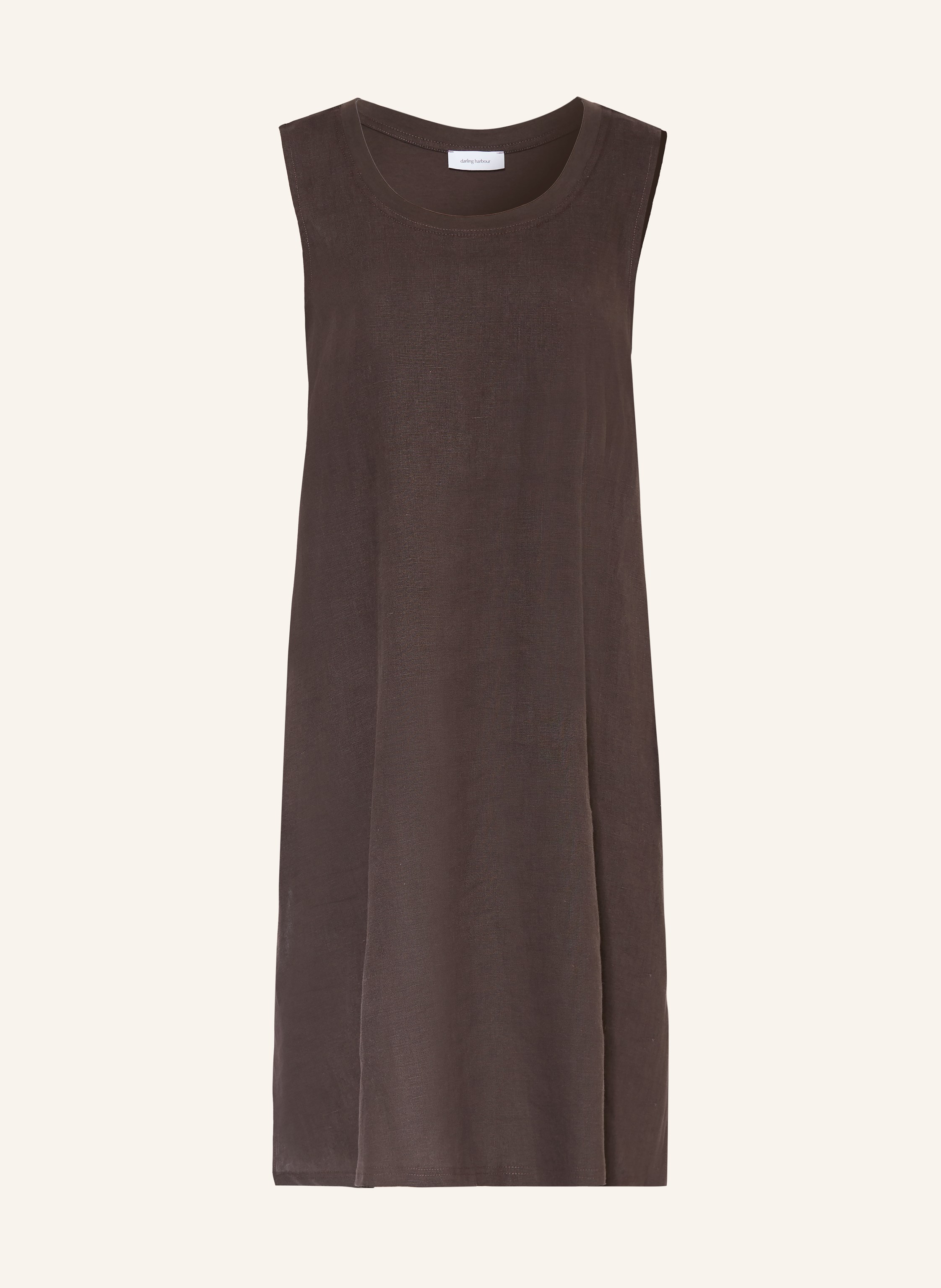 darling harbour Kleid im Materialmix mit Leinen