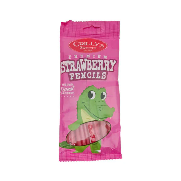 Crillys Strawberry Pencils 100g