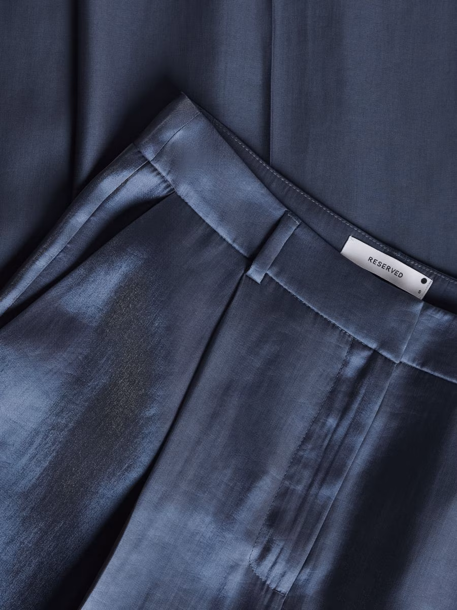 Shiny Fabric Trousers