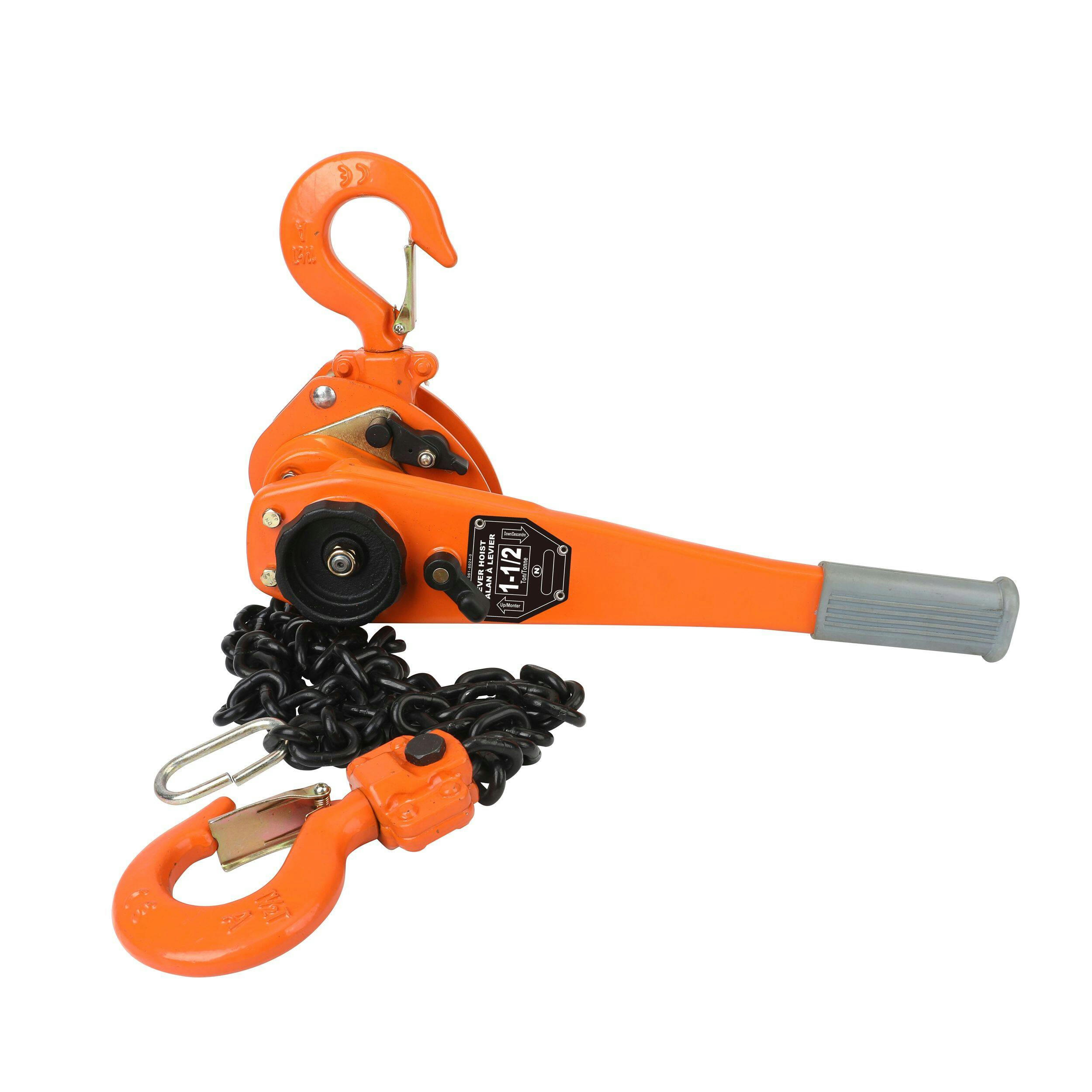 Certified 1-1/2 Ton Lever Chain Hoist