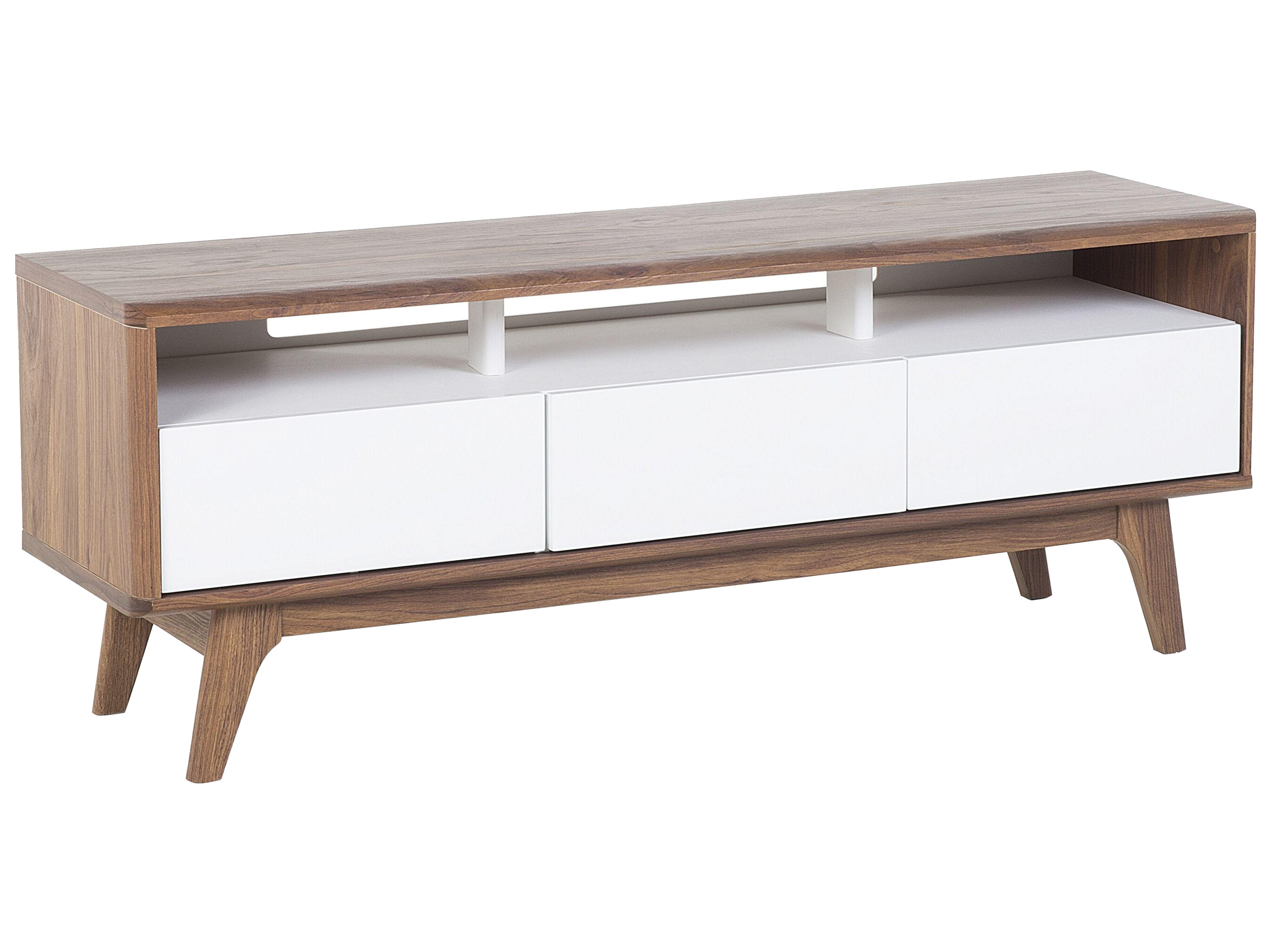 TV Stand SYRACUSE Brown/ White